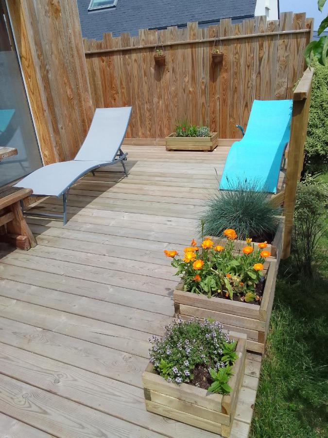 Tiny House Dans Jardin Arbore Perros-Guirec Exterior photo